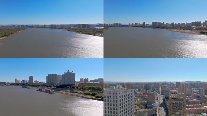 城市江景风光