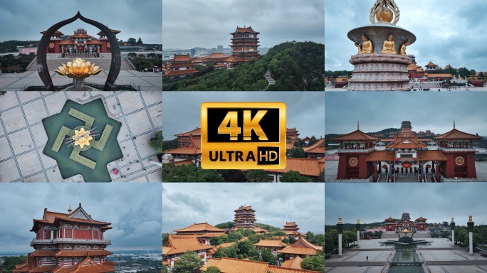 4K航拍徐州宝莲寺