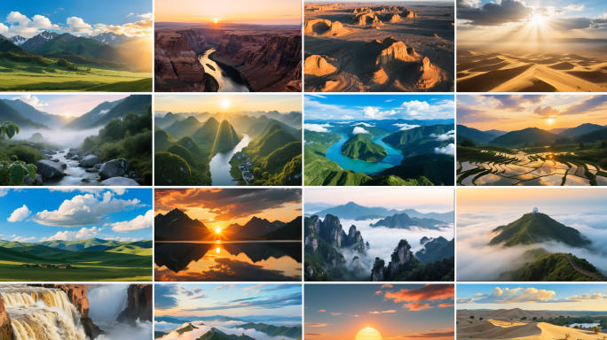 大好河山美丽中国美丽祖国自然风光风景合集