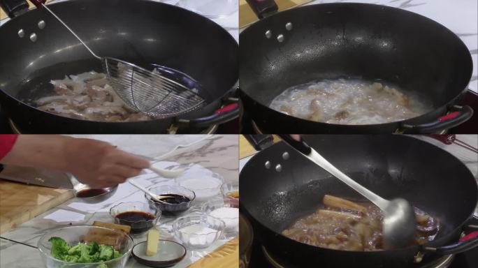 中式海鲜料理大葱烧海参