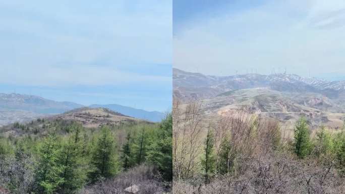 爬山山顶风景