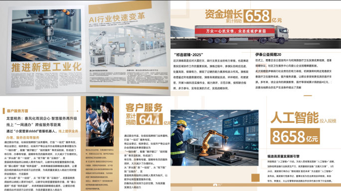 杂志翻页创意企业年报