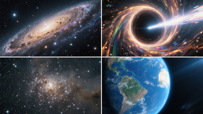 星空宇宙太空银河太阳系黑洞行星