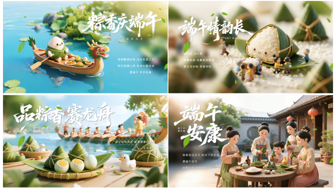 端午节动画海报宣传模板片头