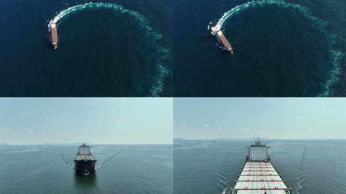 货轮海上航行4K