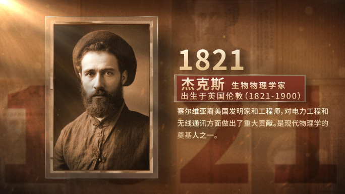 历史老照片人物介绍展示