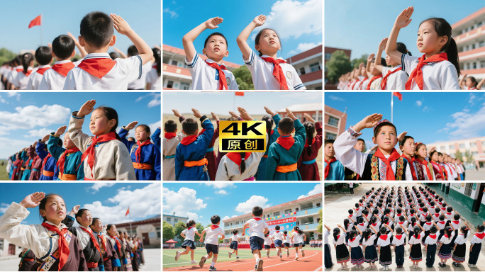 六一节少先队升旗仪式，六一节活动庆祝六一