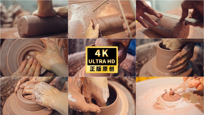 潮州潮汕非遗手拉壶朱泥壶制作过程