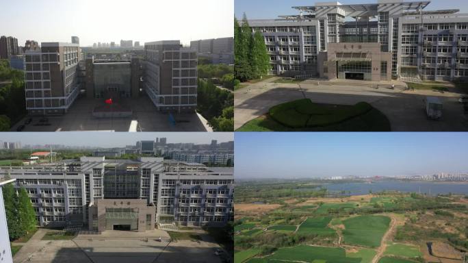 大学城蚌埠学院城市校园建筑景观龙子湖风景