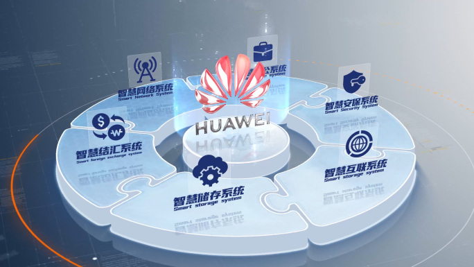 4K创意立体分类系统模板