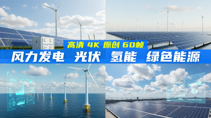 新能源风力发电光伏氢能绿色能源