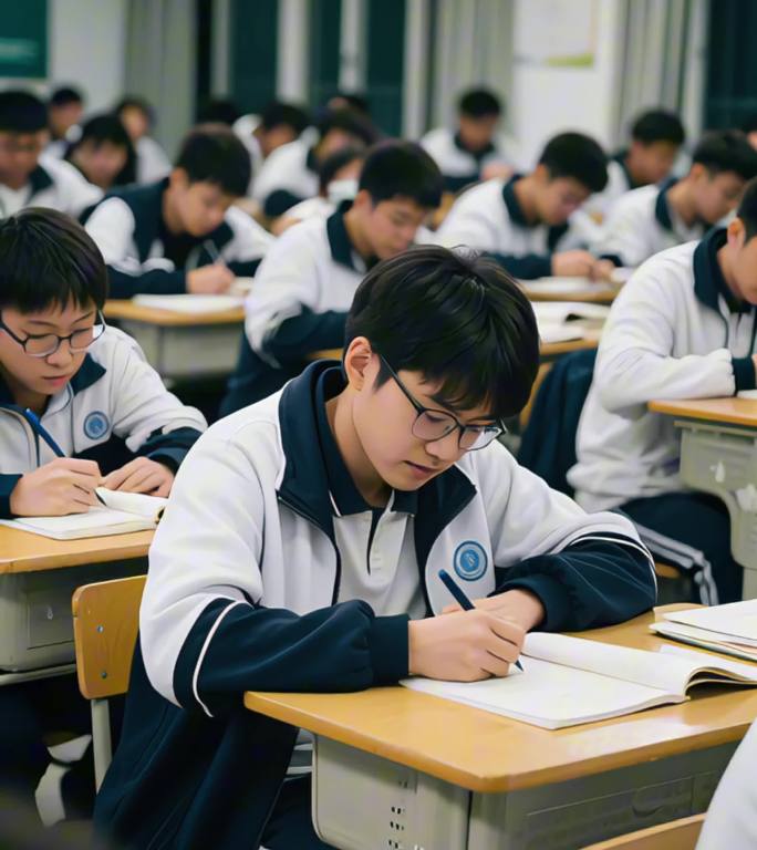 教室里的专注学习