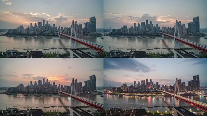 4k｜重庆渝中半岛日转夜延时