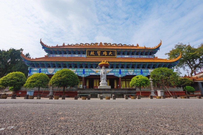 寺庙延时