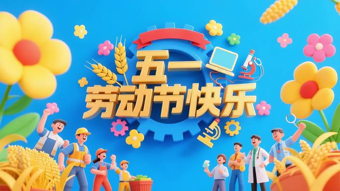 五一劳动节主题宣传