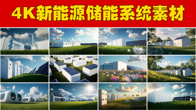 太阳能储能系统绿色能源储能基地能源转型