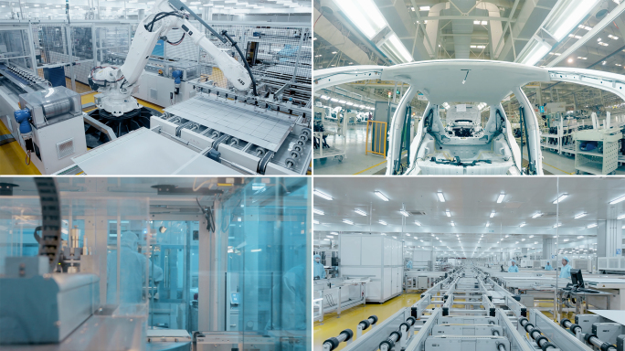 汽车机械臂高科技产业产线车间