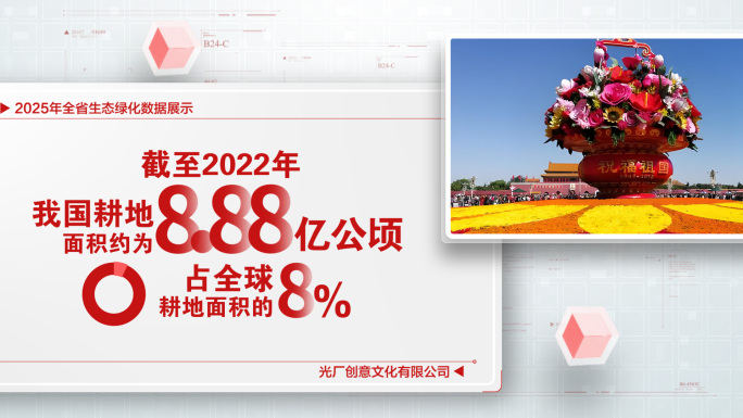 红色数据图文包装