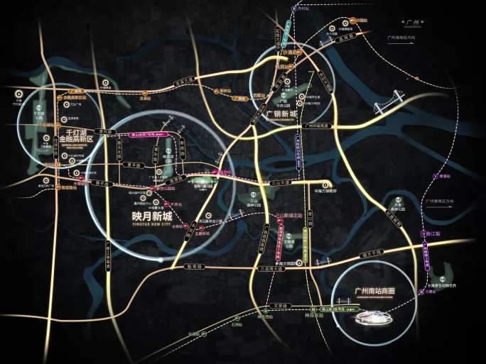广州路网配套区位展示