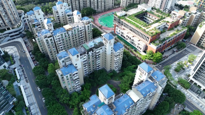 高密度住宅区航拍