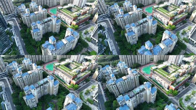 高密度住宅区航拍