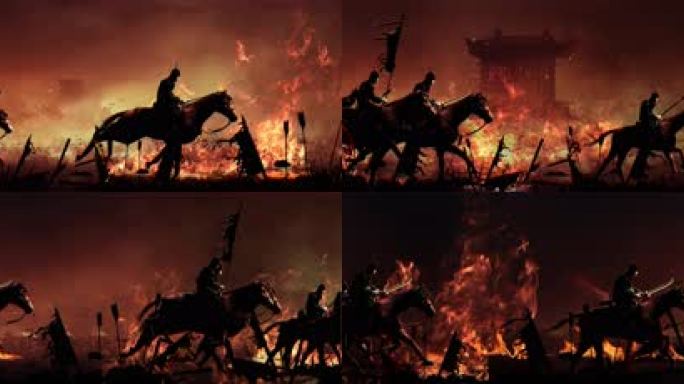 古代骑兵战争大场面 超宽屏