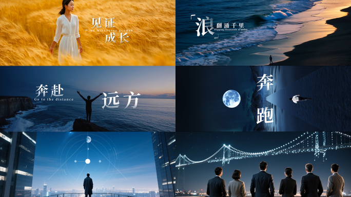 未来生命绽放与成长开场视频
