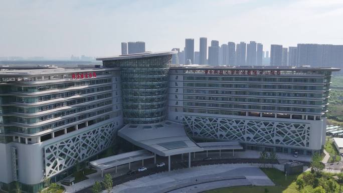 城市医院建筑群航拍