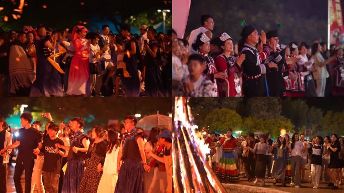 彝族彝族火把节素材