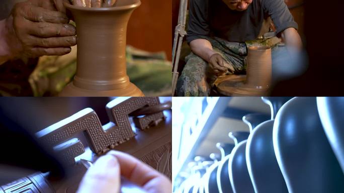 河北邯郸馆陶黑陶工艺 馆陶 彩陶 制作