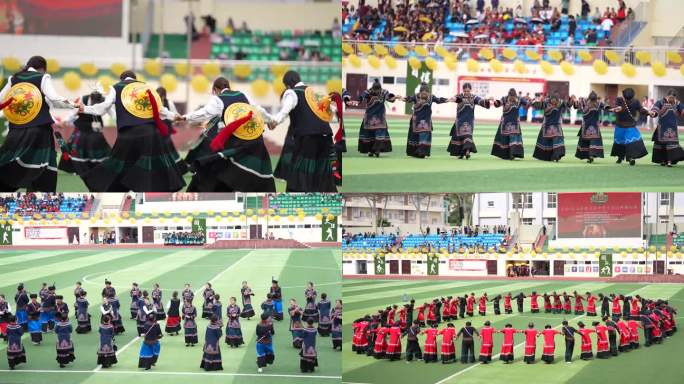 彝族彝族达体舞素材