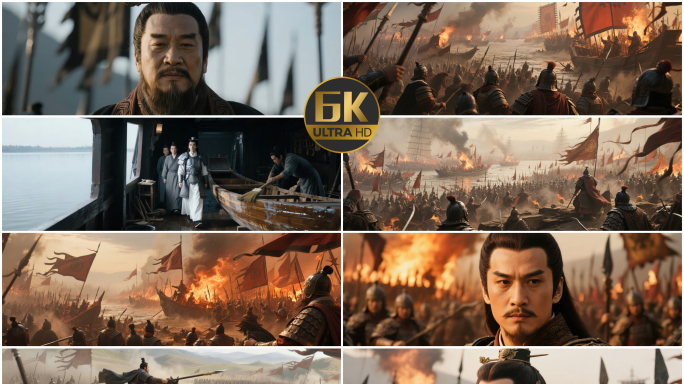 6k赤壁之战火烧赤壁古代战争三国