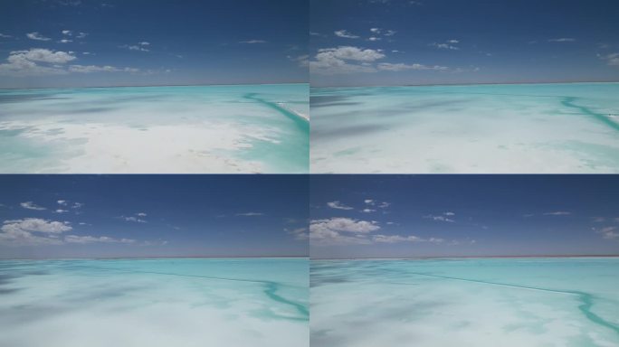 青海盐湖航拍--消失前的东台吉乃尔湖