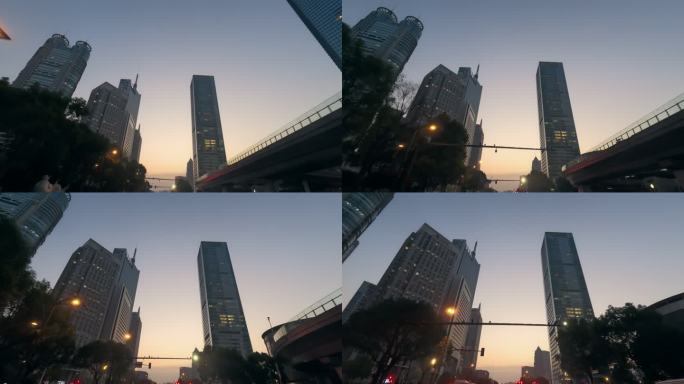 上海城市夜景延时摄影