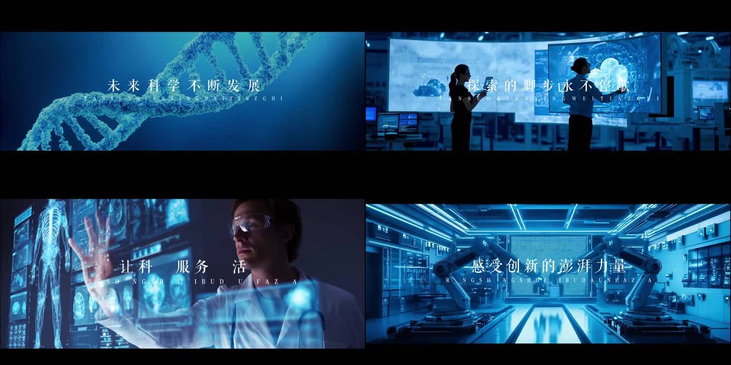 未来科技创意概念宣传片开场片头