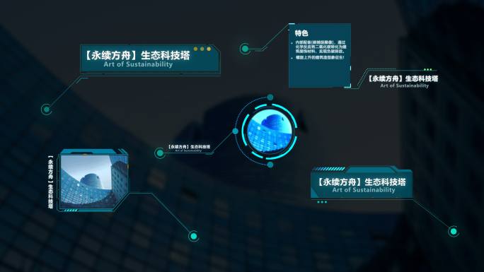 科技字幕 呼出指示标注