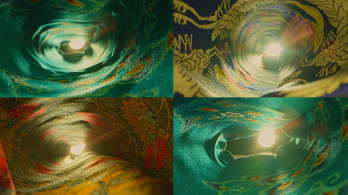 丝绸 宋锦 面料 质感 蛙眼穿梭