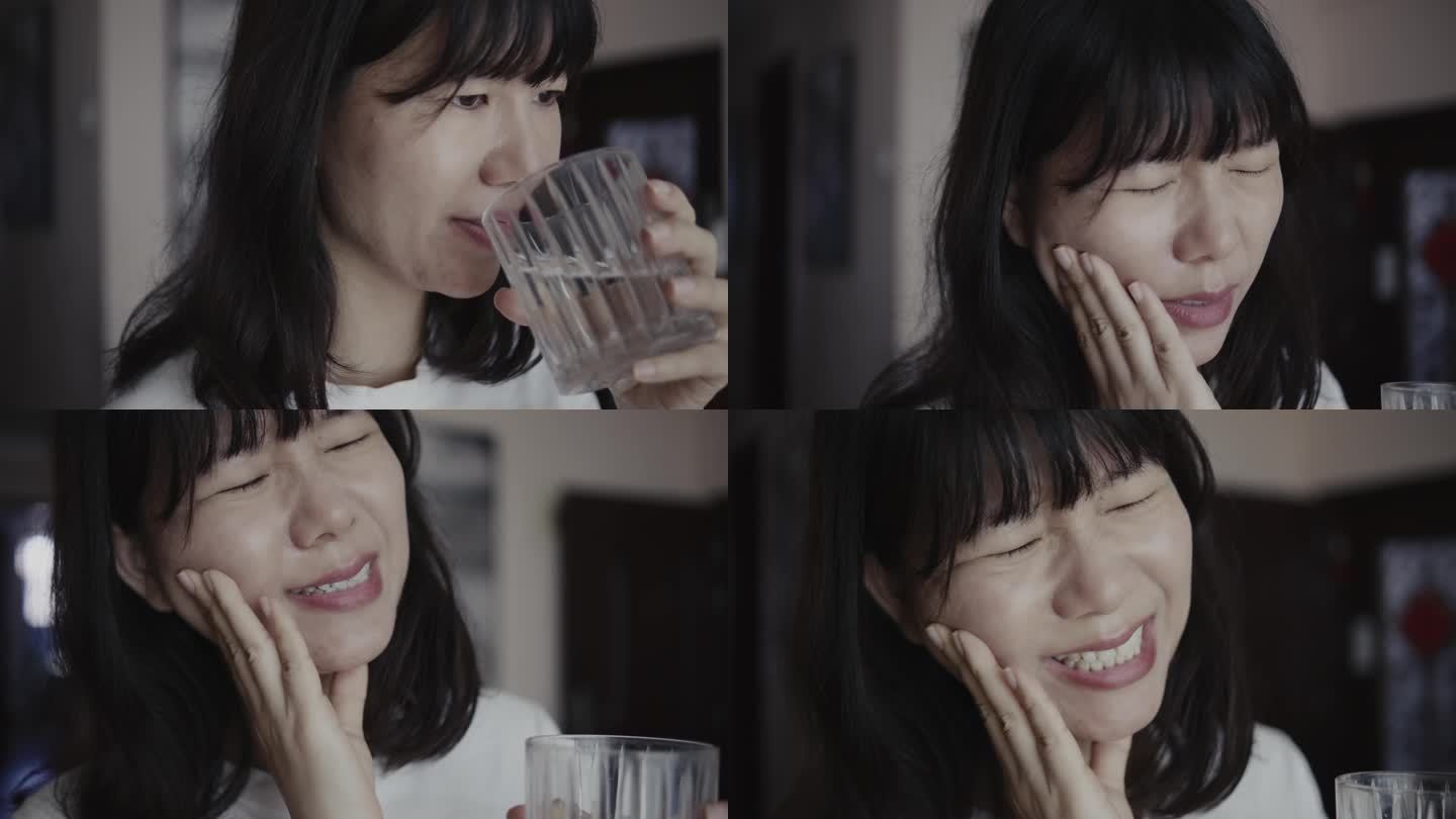 牙疼难忍的年轻女性