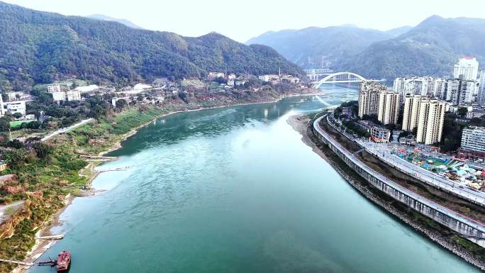 重庆北碚嘉陵江景