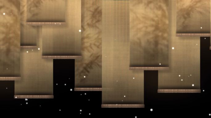 6K 古风 宋代美学 水墨卷轴星光闪烁