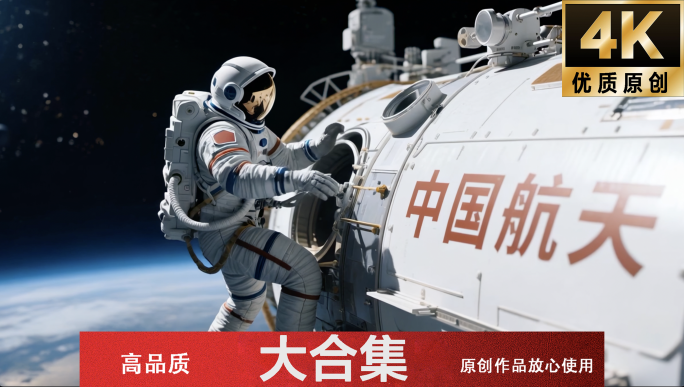 火箭发射航空航天中国空间站宇航员卫星登月