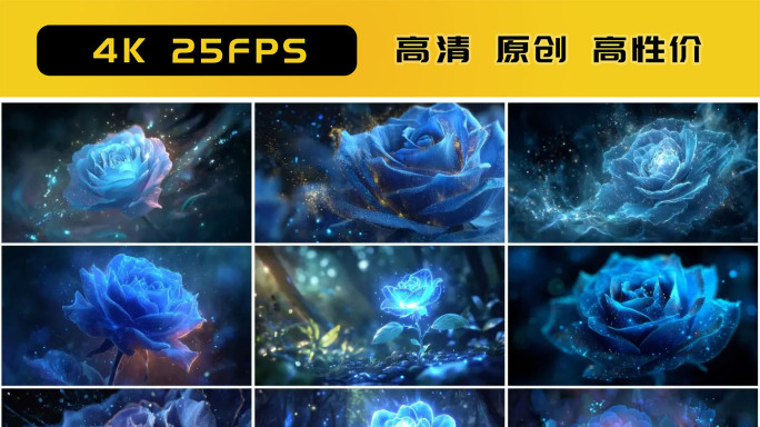 蓝色妖姬绽放 梦幻蓝色玫瑰