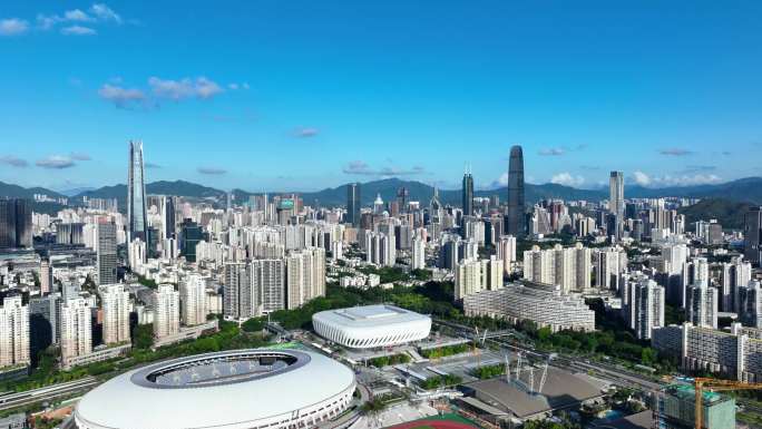 航拍深圳城区