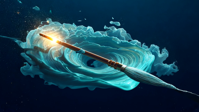 画笔 宇宙 星河 创意 艺术 绘画 星空