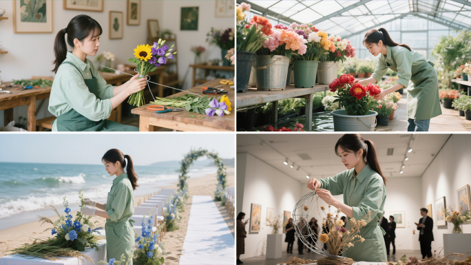 花艺师的日常工作婚礼花艺布置