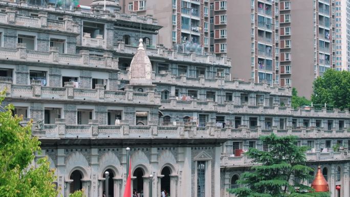 4K武汉标志打卡景点建筑古德寺