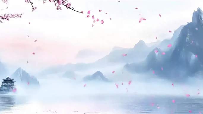4K宽屏水墨中国风入画江南水乡唯美古风
