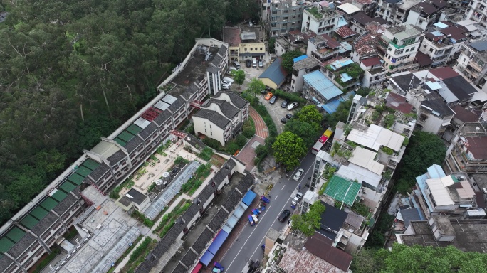 航拍城镇村落景观