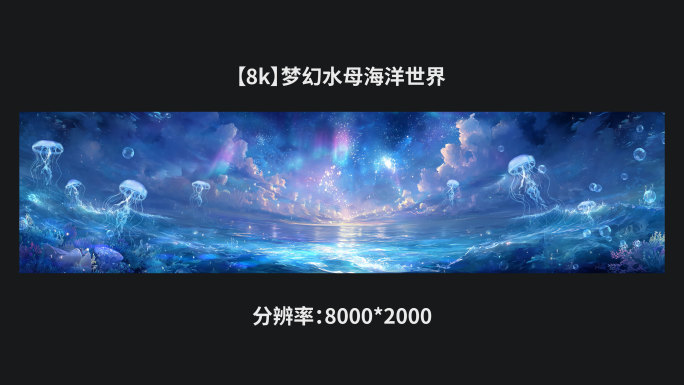 【8k】梦幻水母海洋世界