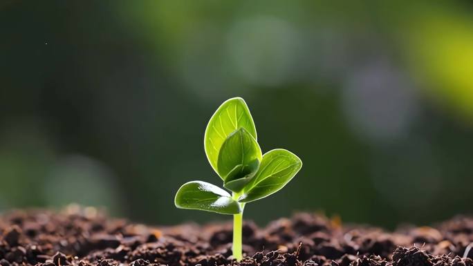 植物生长延时，破土而出的希望